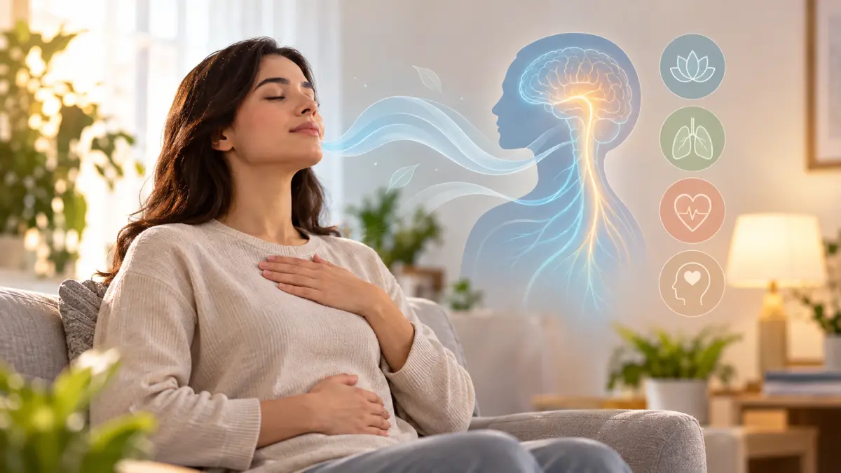 Regulated breathing to support nervous system regulation, reduce anxiety, and complement Cognitive Behavioral Therapy with Psychologist Suha Abu Ghosh