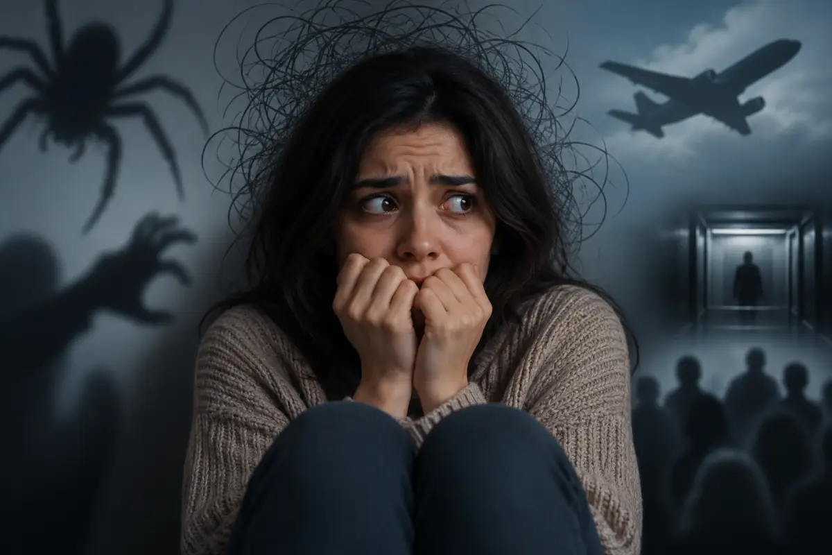 Phobias, intense fear, and their impact on mental health and daily life